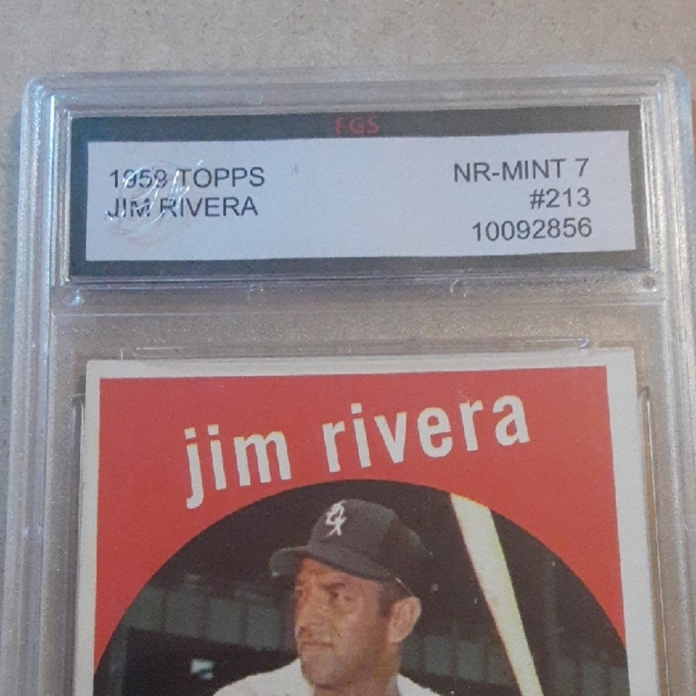Graded Jim Rivera Chicago White Sox MLB Baseball Card